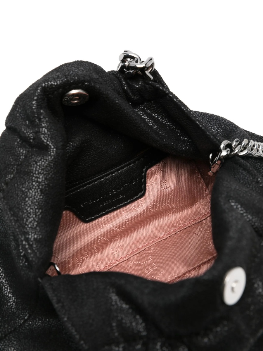 Geanta de mana Stella McCartney falabella neagra din polyester - Img 5