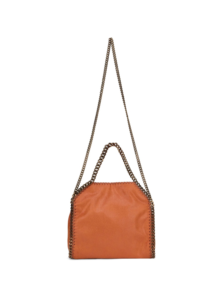 Geanta de mana Stella McCartney falabella portocalie din poliuretan - Img 2
