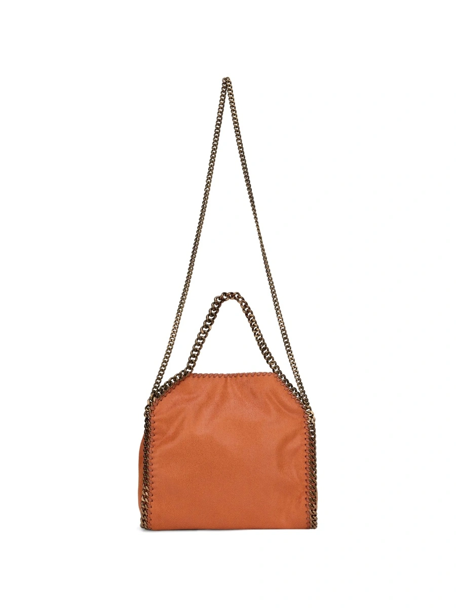 Geanta de mana Stella McCartney falabella portocalie din poliuretan - Img 2