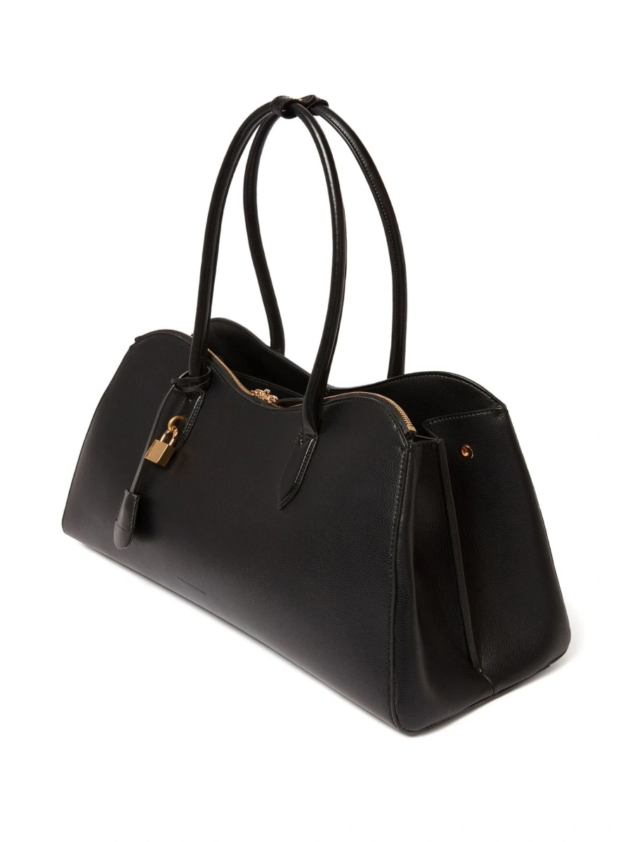 Geanta de mana Stella McCartney neagra din poliuretan - Img 3