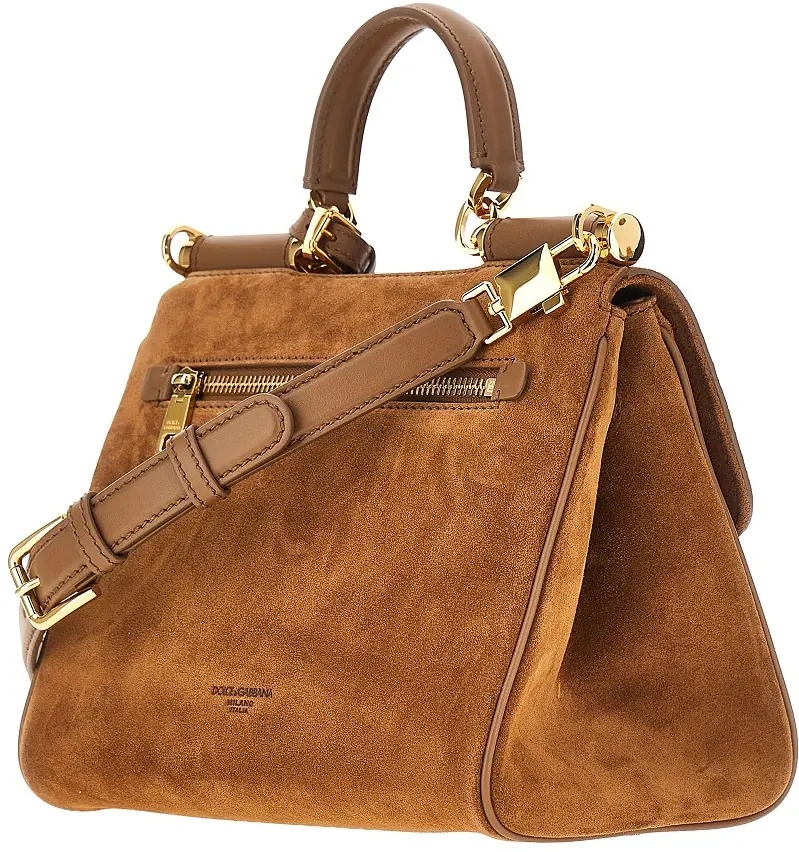 Geanta de mana Suede leather 'My Sicily' bag - Img 2