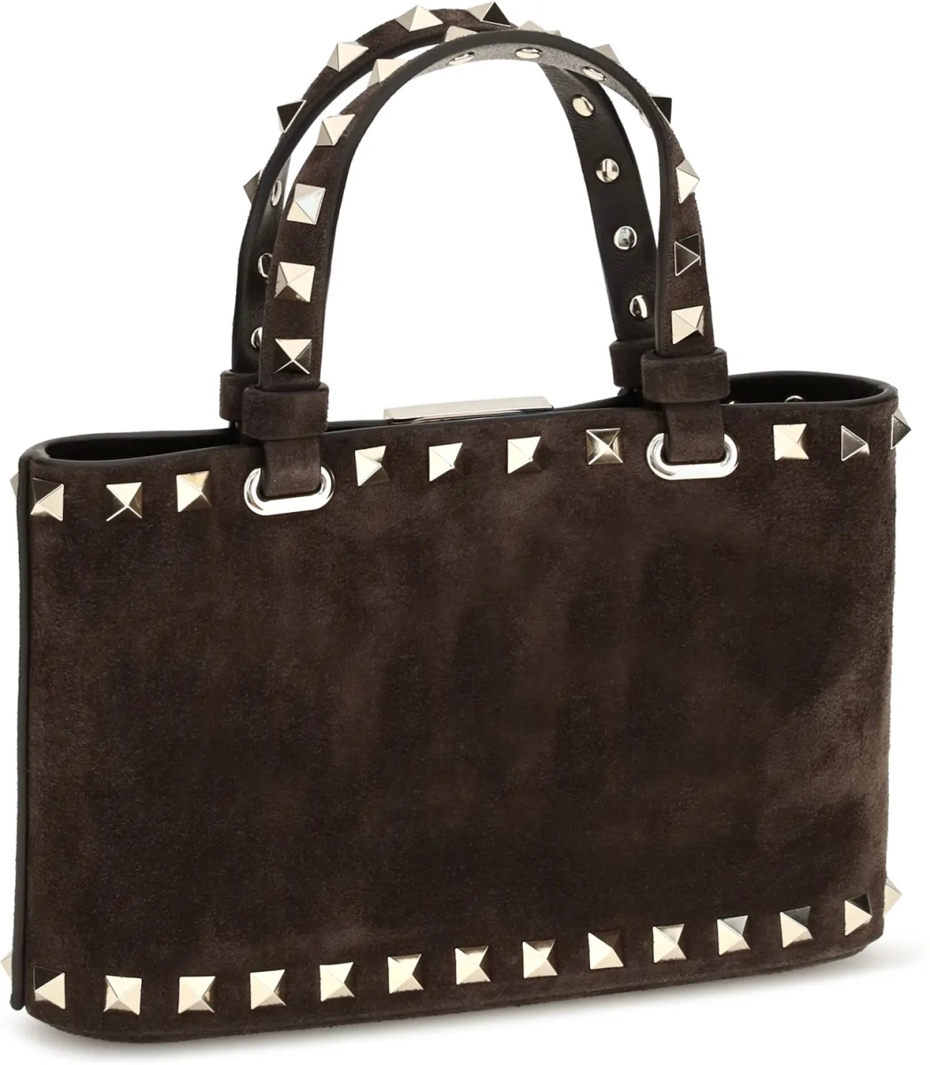 Geanta de mana Suede Rockstud mini Handbag - Img 3