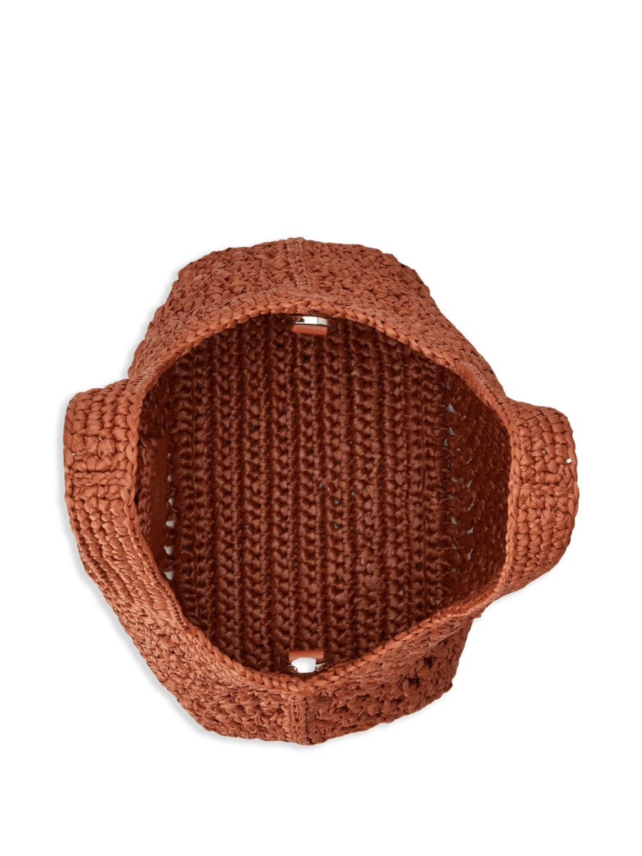 Geanta de mana TOD'S maro din material textil si piele - Img 5