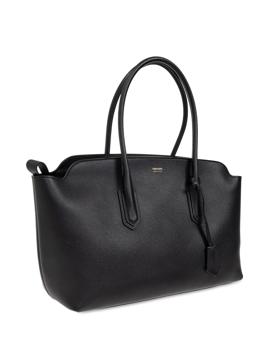 Geanta de mana Tom Ford neagra din piele - Img 4