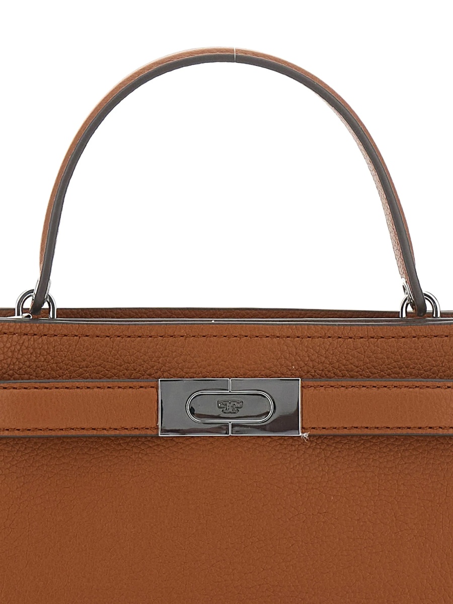 Geanta de mana Tory Burch maro din piele - Img 4