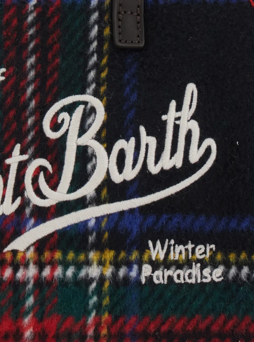 Geanta de mana Vanity Mini Wool N Bag with tartan and Tech Fabric Multicolor unisex - Img 3