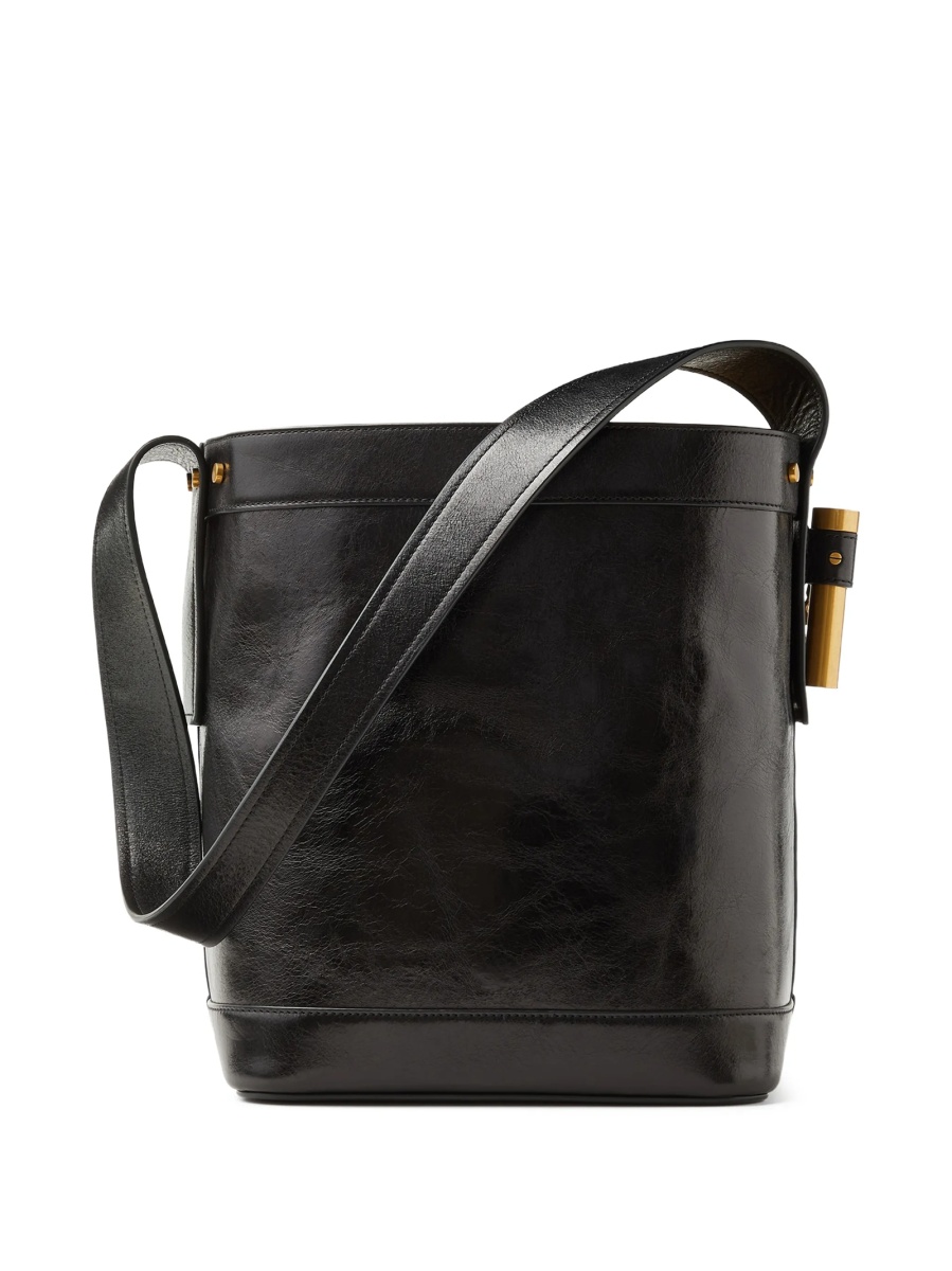 Geanta de mana Versace neagra din piele - Img 3