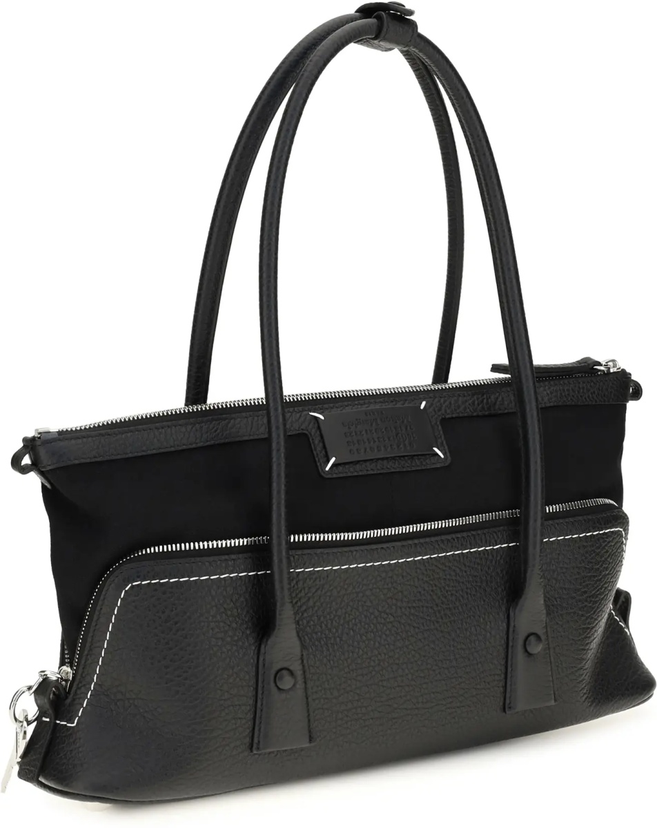 Geanta de umar 5AC Shoulder Bag in leather with logo - Img 2