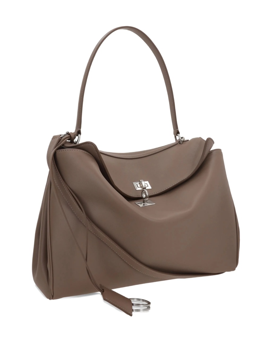 Geanta de umar Balenciaga maro din piele - Img 3
