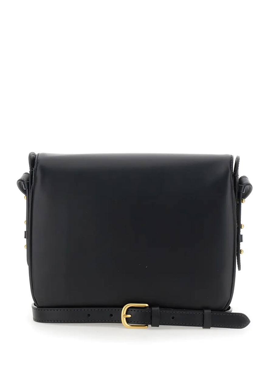 Geanta de umar Crossbody bag BELLISSIMA MAXI in leather and black for women - Img 2