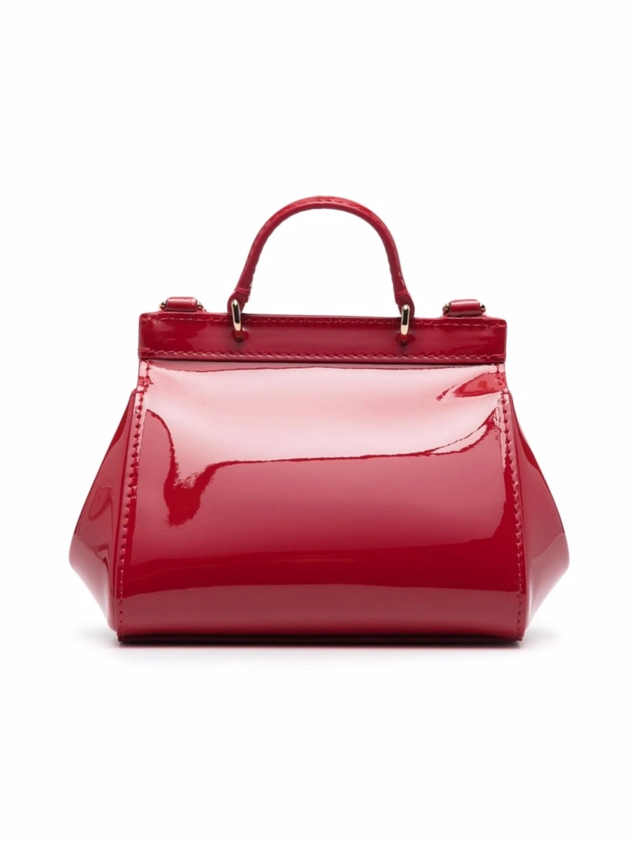Geanta de umar Dolce &amp; Gabbana rosie din piele - Img 3
