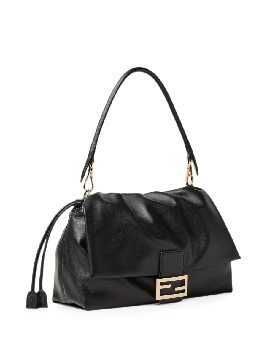 Geanta de umar Fendi neagra din piele - Img 3