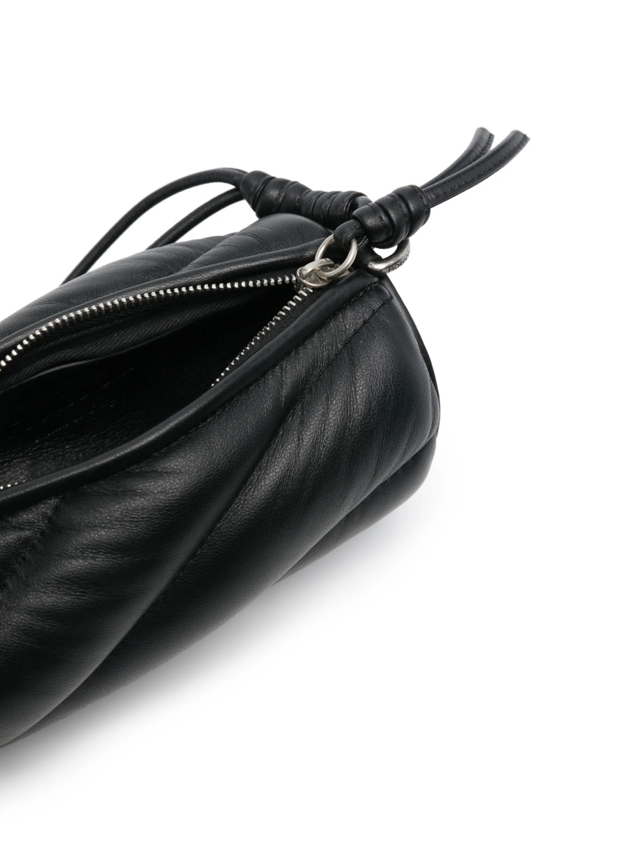 Geanta de umar Fiorucci neagra din piele - Img 5