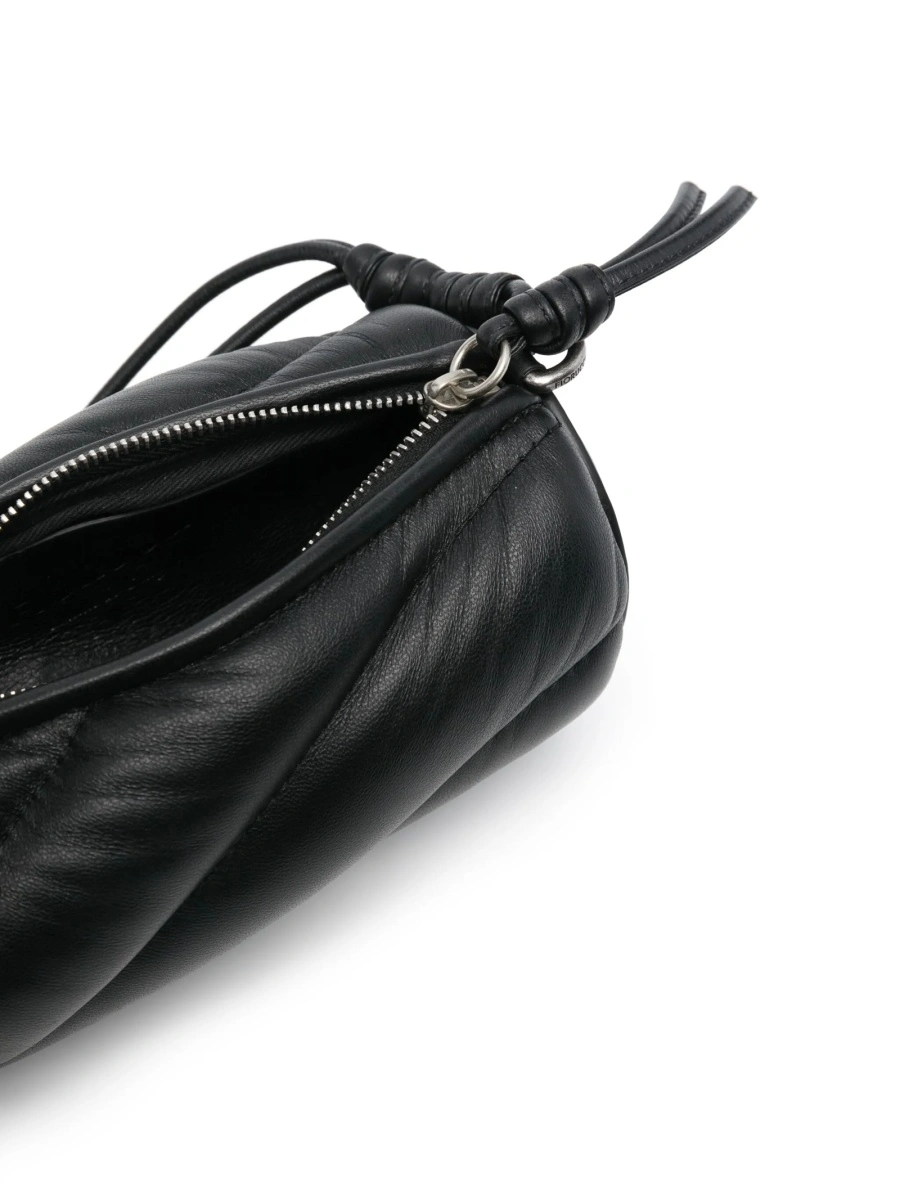 Geanta de umar Fiorucci neagra din piele - Img 5