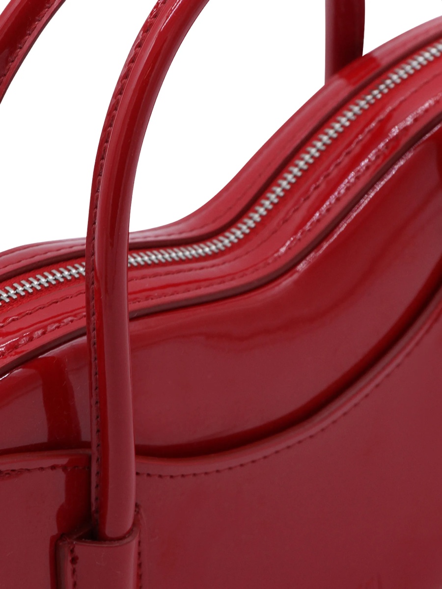 Geanta de umar Fiorucci rosie din piele - Img 4