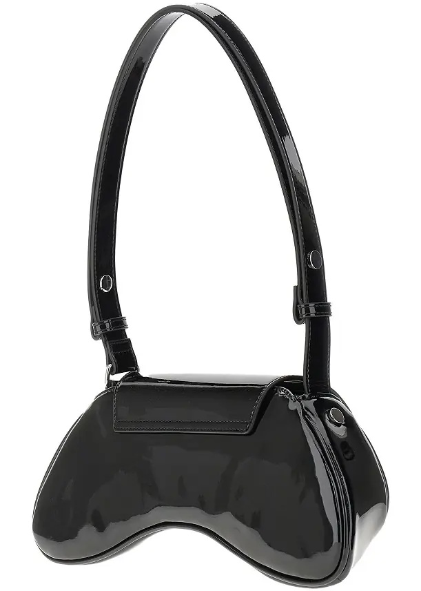 Geanta de umar Glossy faux leather 'Play' bag - Img 2