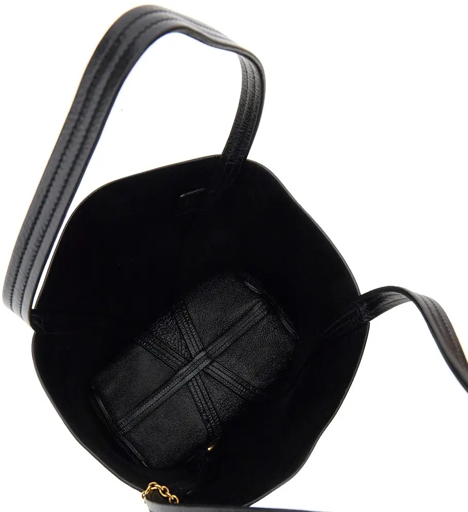 Geanta de umar Grained leather medium 'Spin' bag - Img 3
