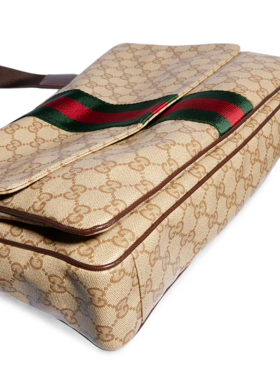 Geanta de umar Gucci neutra din poliuretan si bumbac - Img 4