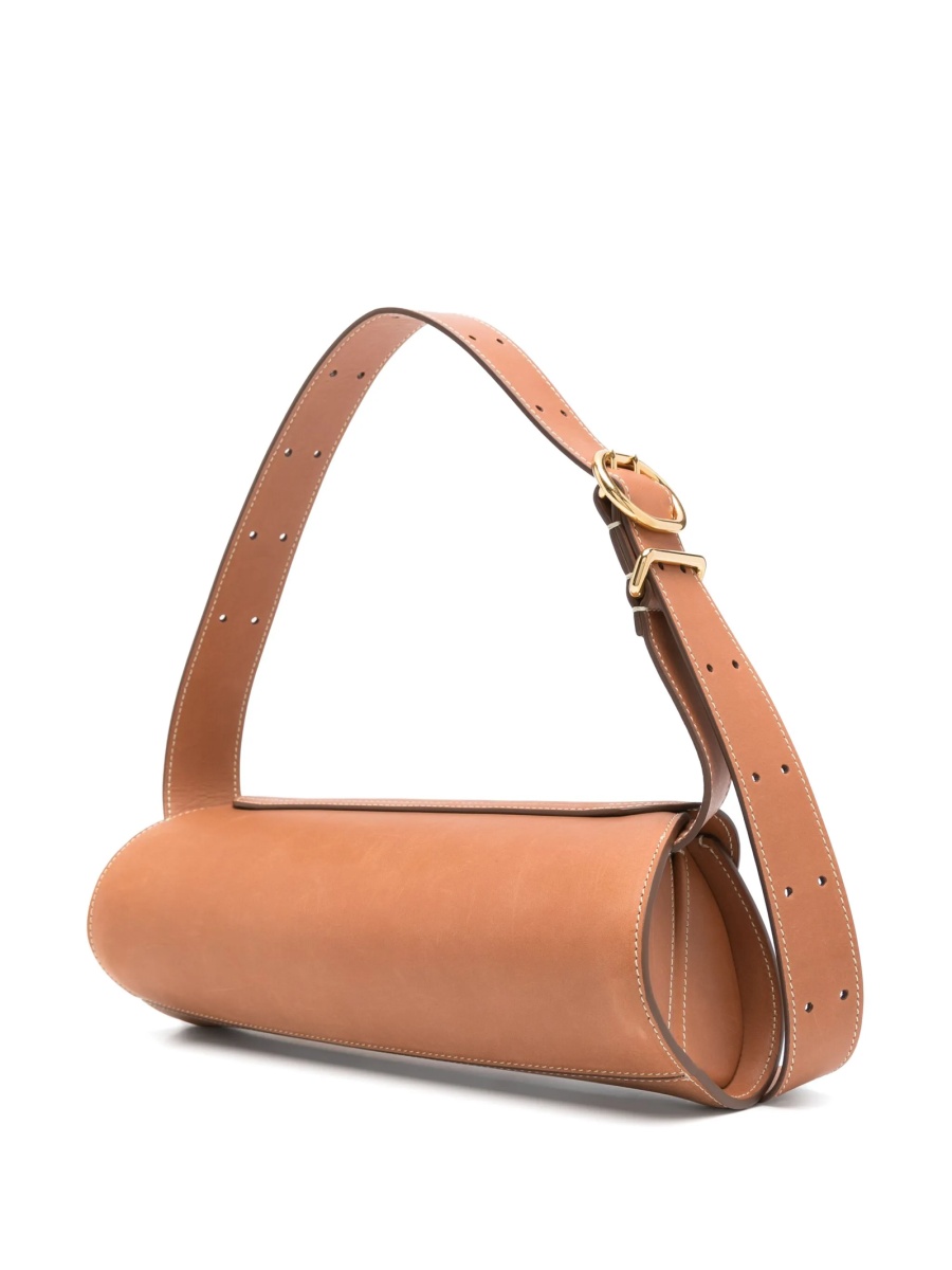 Geanta de umar Jil Sander maro din piele - Img 3