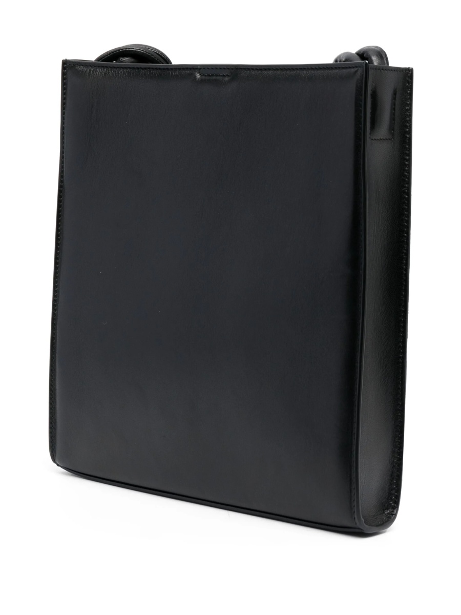 Geanta de umar Jil Sander neagra din piele - Img 3