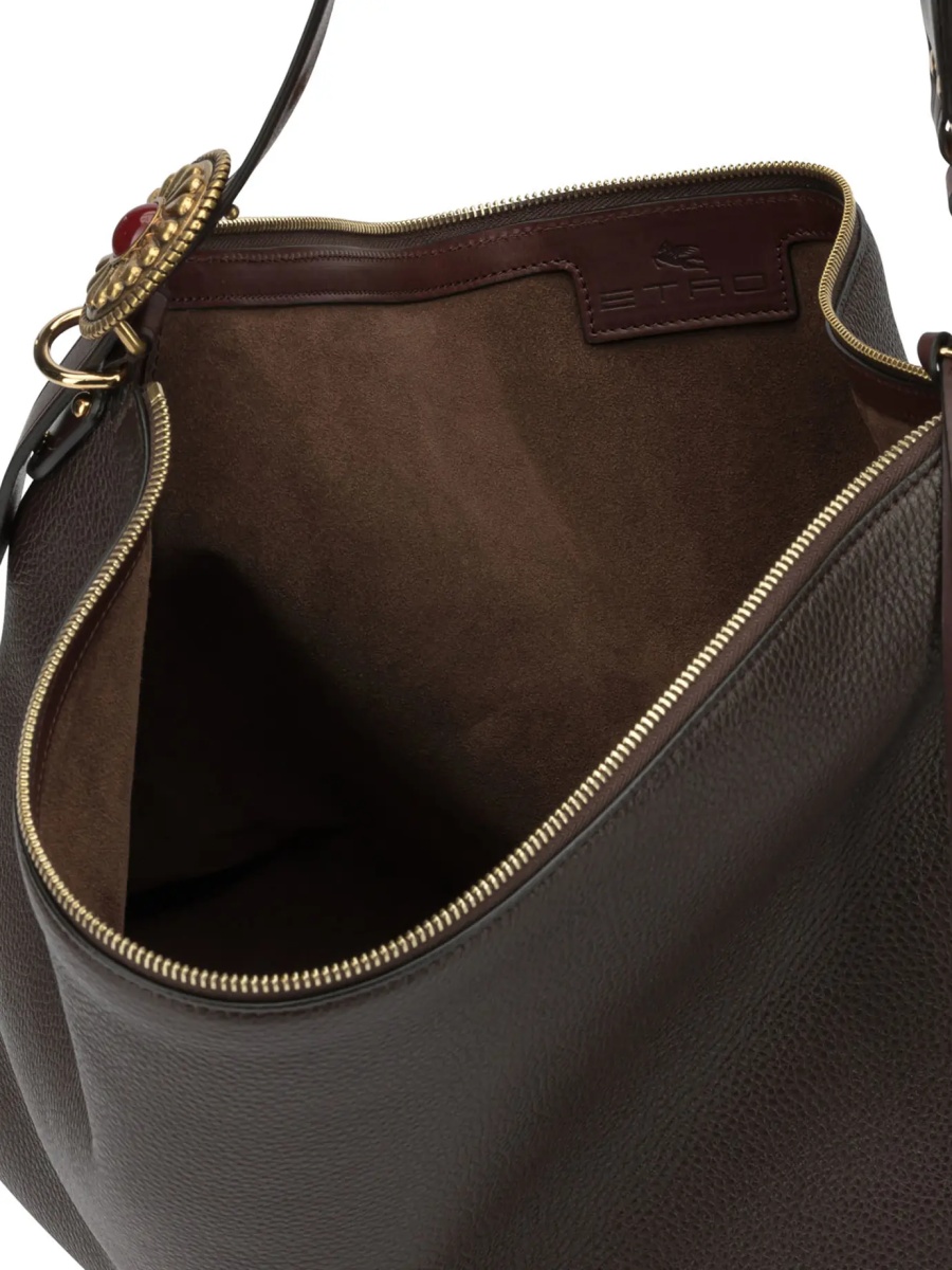 Geanta de umar Large leather shoulder bag - Img 5