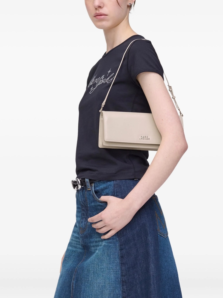Geanta de umar Marc Jacobs neutra din piele - Img 2