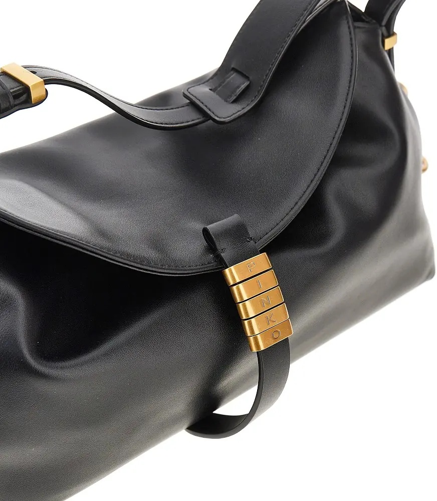 Geanta de umar Medium 'Saddle Bag Baguette' leather bag - Img 4