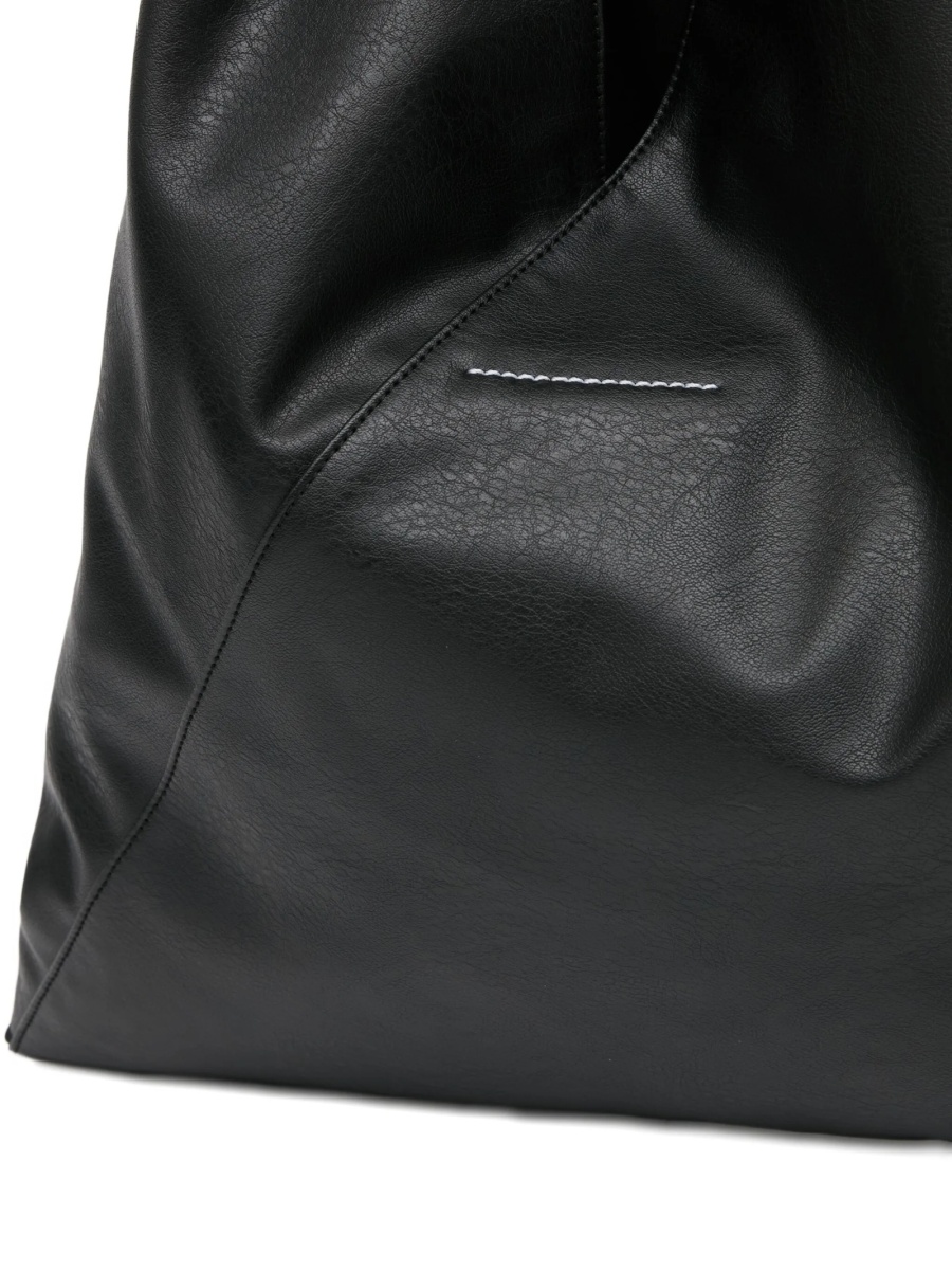 Geanta de umar MM6 Maison Margiela neagra din piele - Img 5