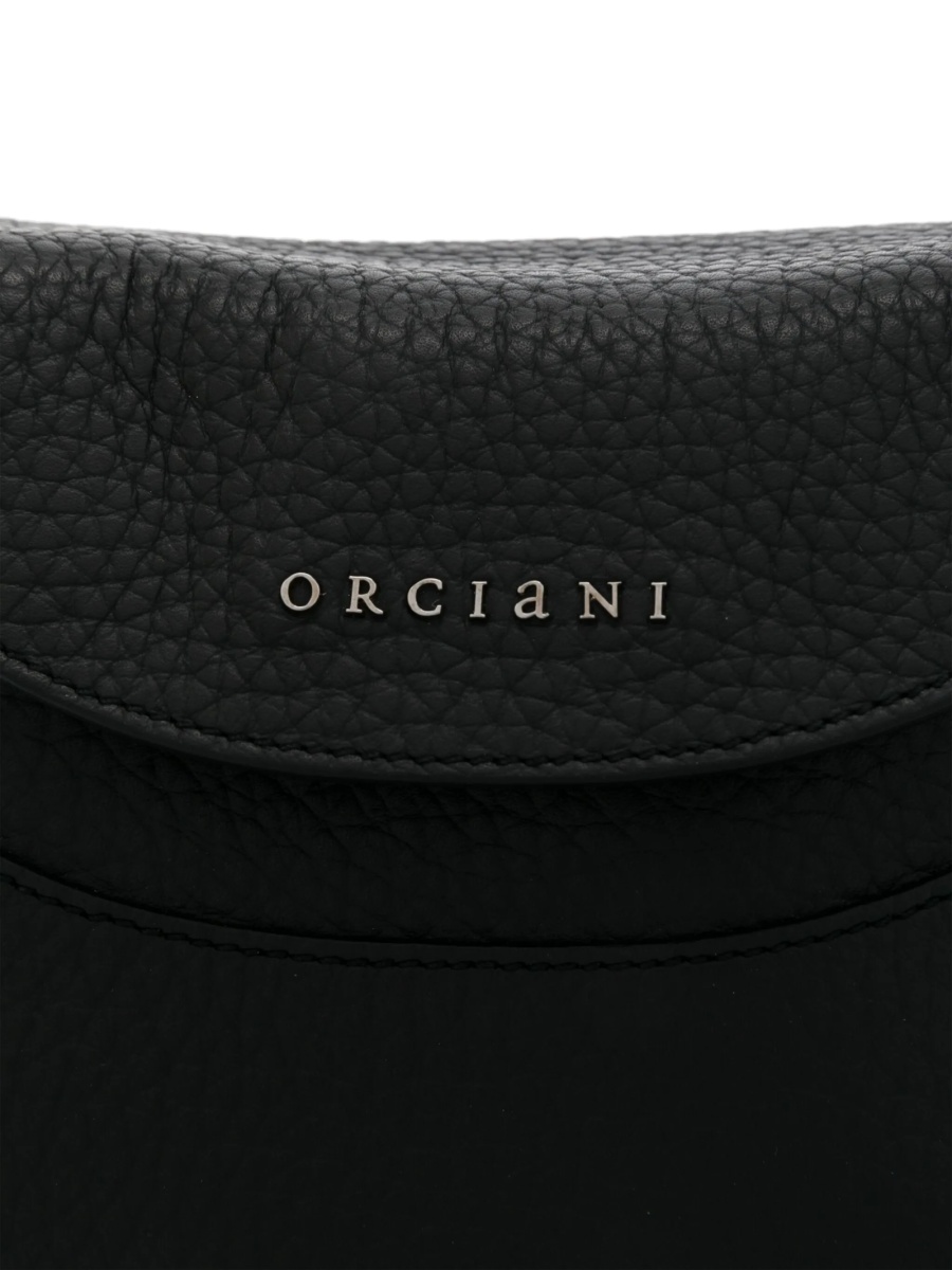 Geanta de umar Orciani neagra din piele - Img 3