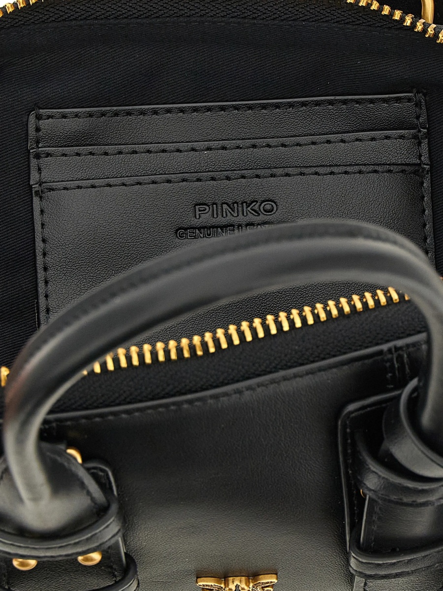 Geanta de umar Pinko neagra din piele - Img 4