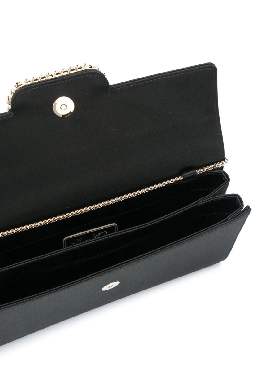 Geanta de umar Roger Vivier neagra din material textil - Img 5