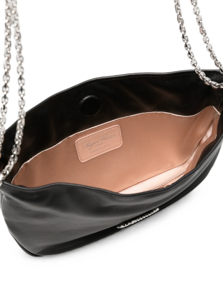 Geanta de umar Roger Vivier neagra din piele - Img 4