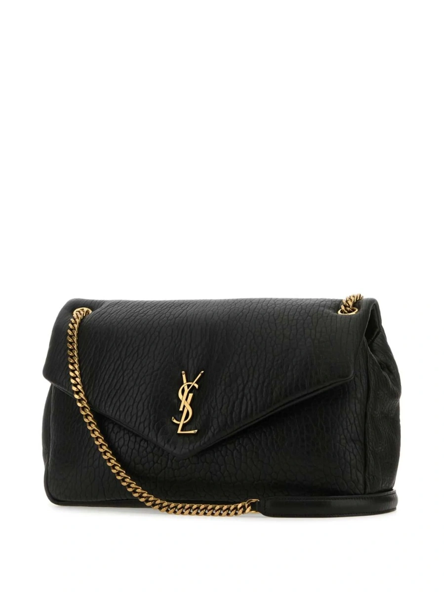 Geanta de umar Saint Laurent neagra din piele - Img 3