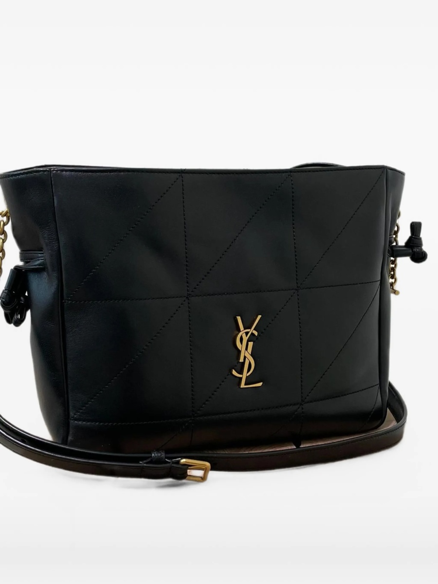 Geanta de umar Saint Laurent neagra din piele - Img 2