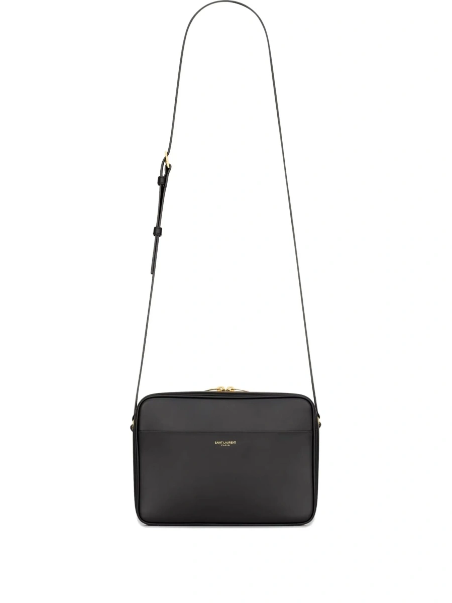 Geanta de umar Saint Laurent neagra din piele - Img 8