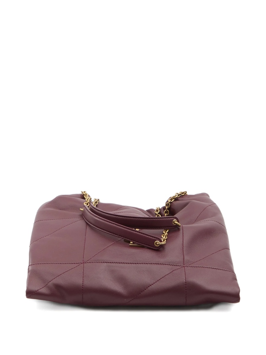 Geanta de umar Saint Laurent rosie din piele si alama - Img 2