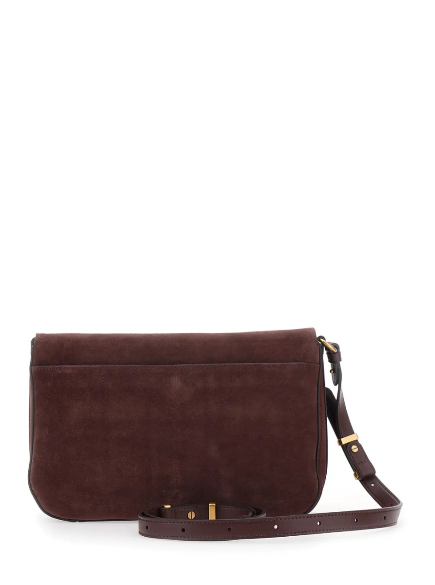 Geanta de umar Shoulder Bag 'Love Satchel Classic' in Suede Bordeaux Woman - Img 2