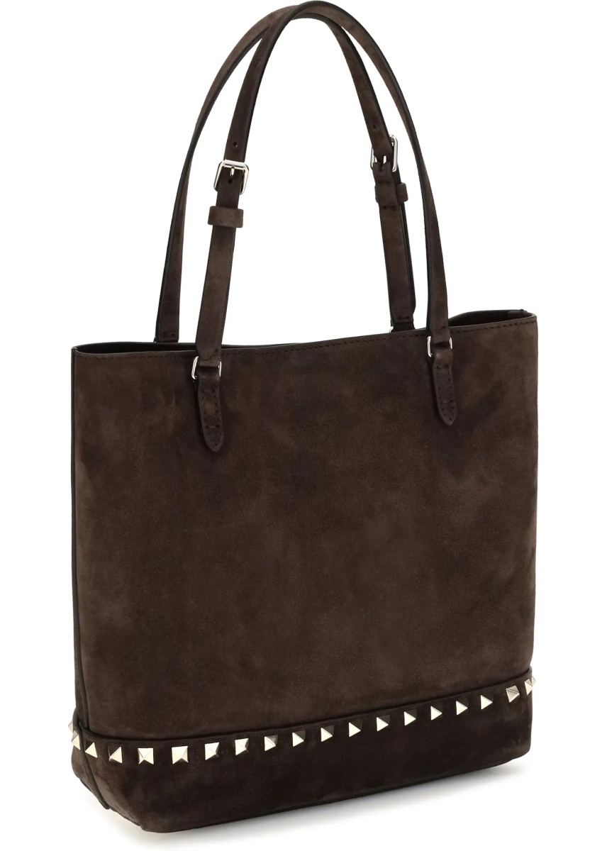 Geanta de umar Small Rockstud suede Tote Bag - Img 3