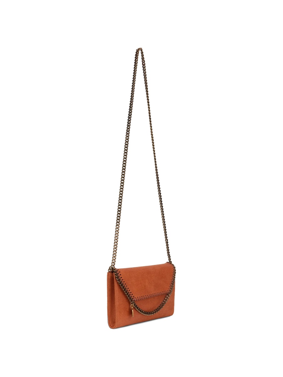 Geanta de umar Stella McCartney falabella portocalie din poliuretan - Img 3