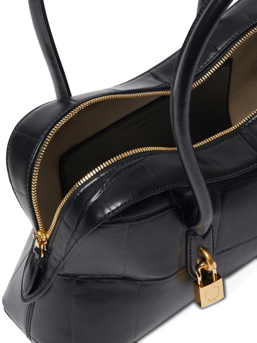 Geanta de umar Stella McCartney neagra din bumbac si polyester - Img 4