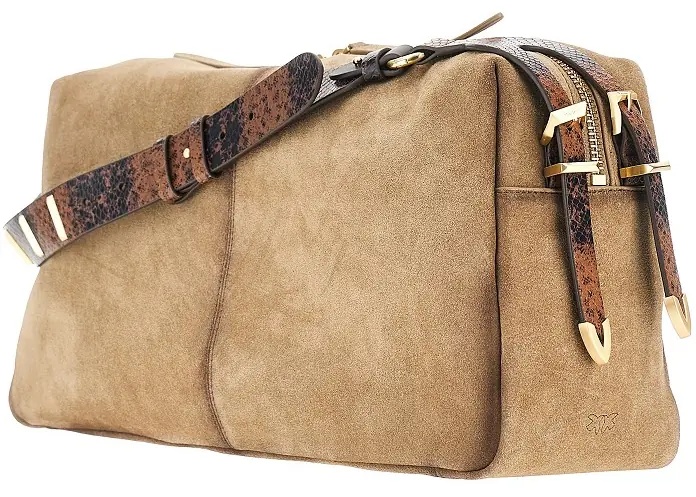 Geanta de umar Suede leather large 'Keeper' shoulder bag - Img 2