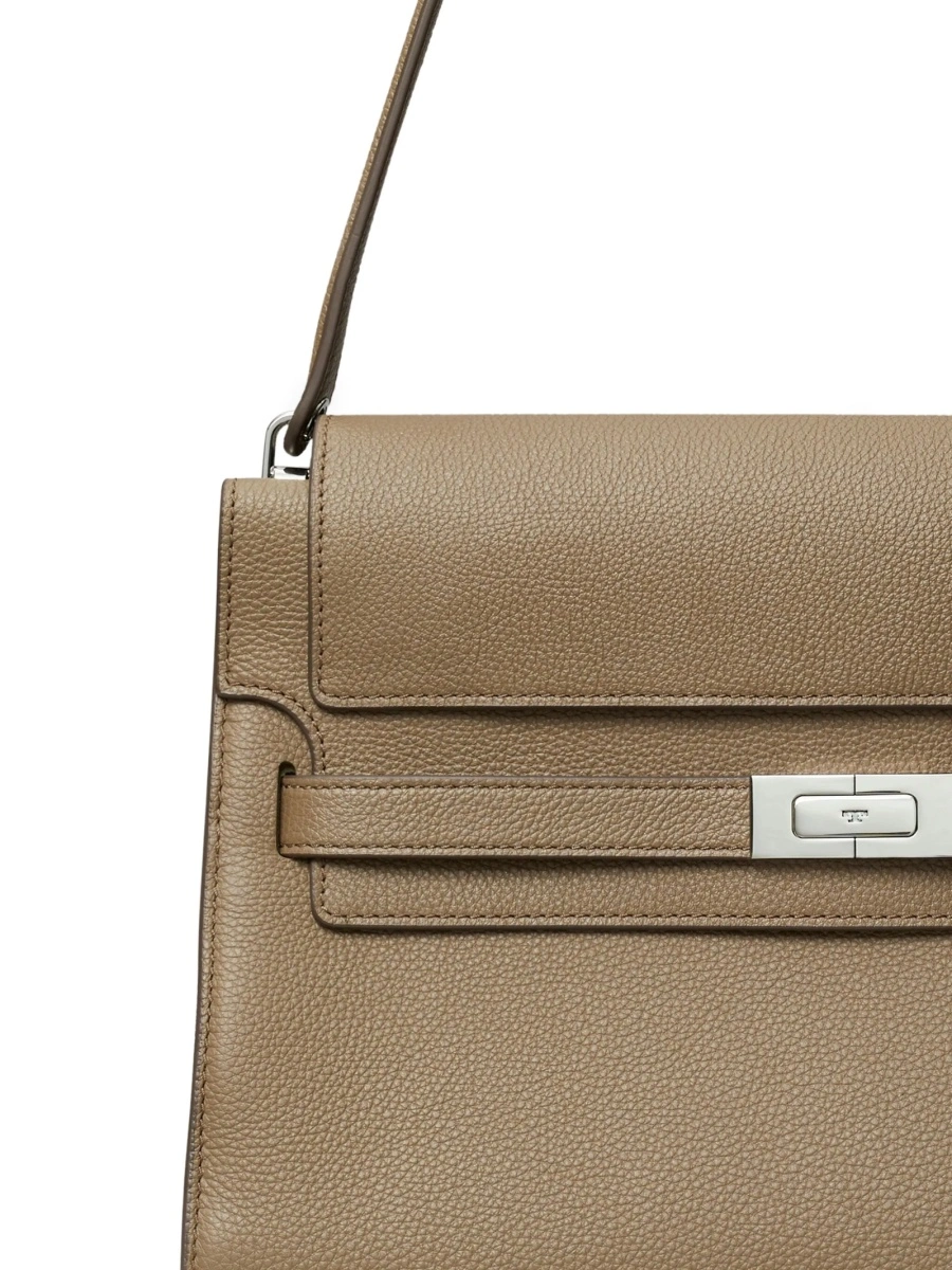 Geanta de umar Tory Burch maro din piele - Img 4