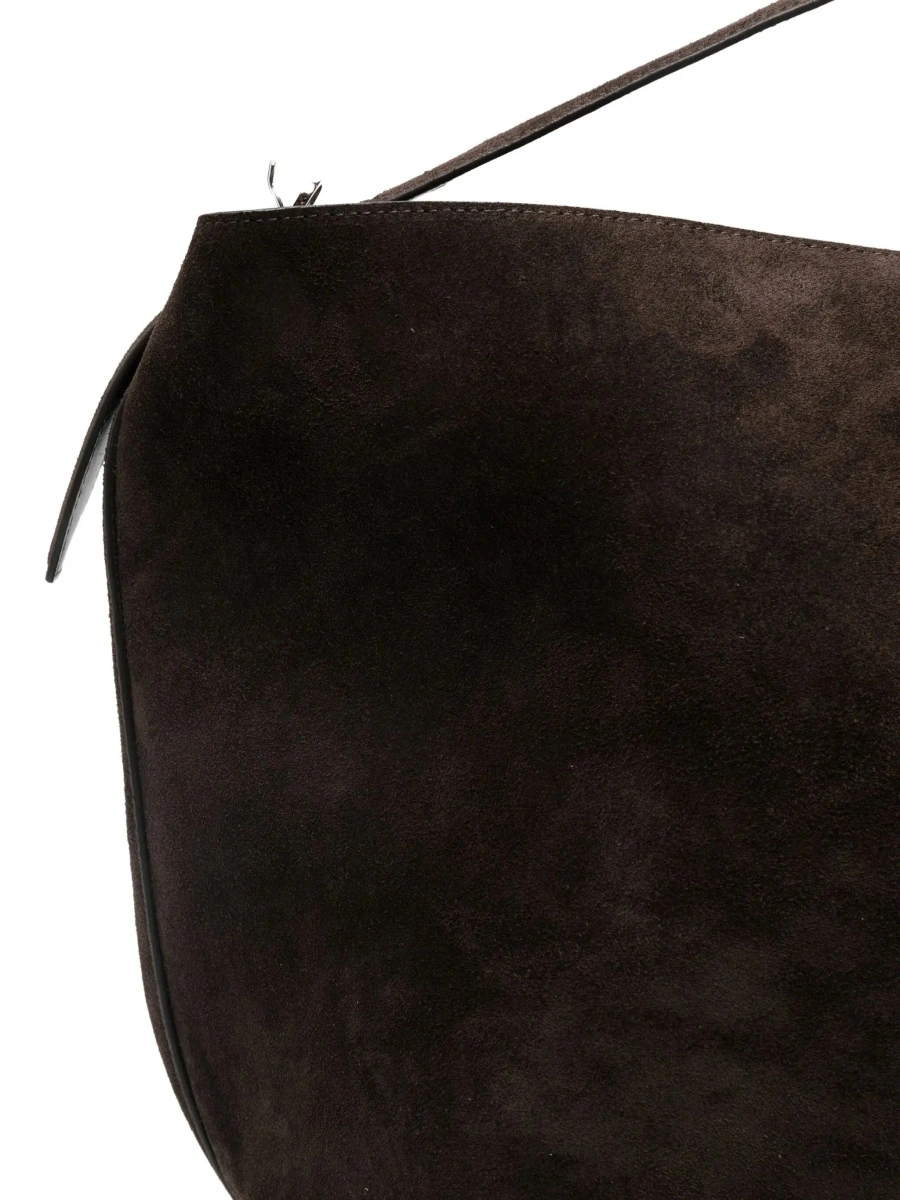 Geanta de umar TOTÊME Medium-sized suede shoulder bag - Img 7