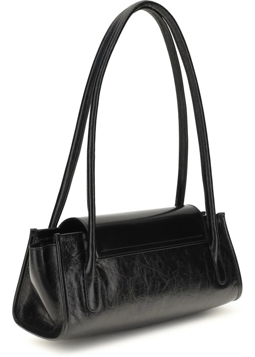 Geanta de umar Trunkette leather Shoulder Bag - Img 3
