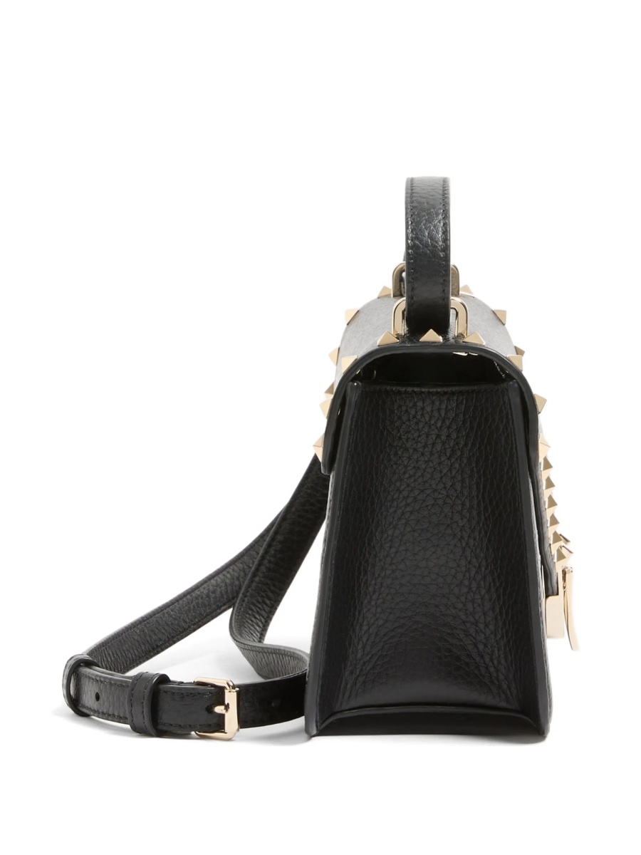 Geanta de umar Valentino Garavani Rockstud neagra din piele - Img 4
