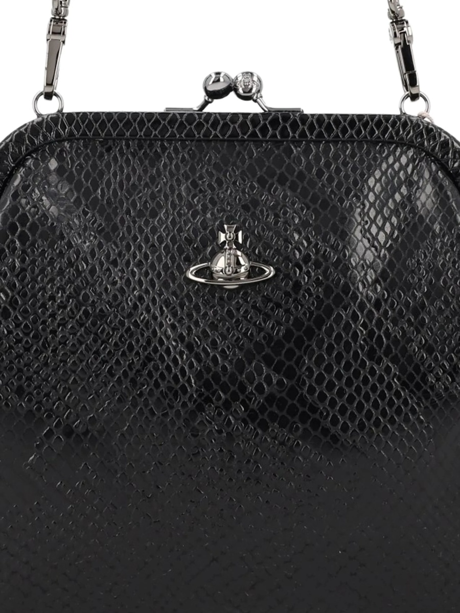 Geanta de umar Vivienne Westwood neagra din piele - Img 2