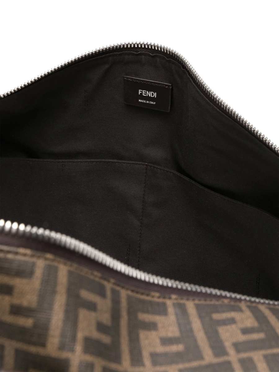 Geanta de voiaj Fendi maro din material textil - Img 4
