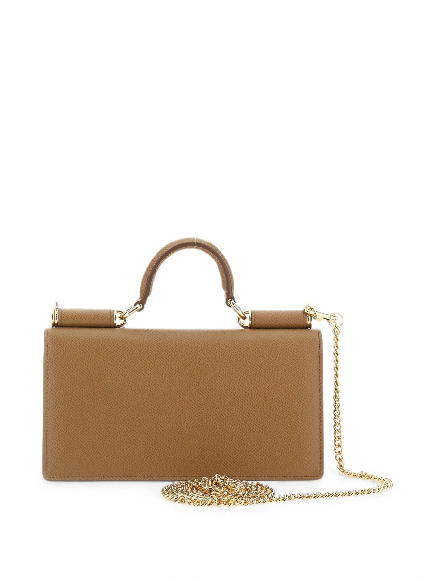 Geanta mini Dolce &amp; Gabbana maro din piele - Img 4