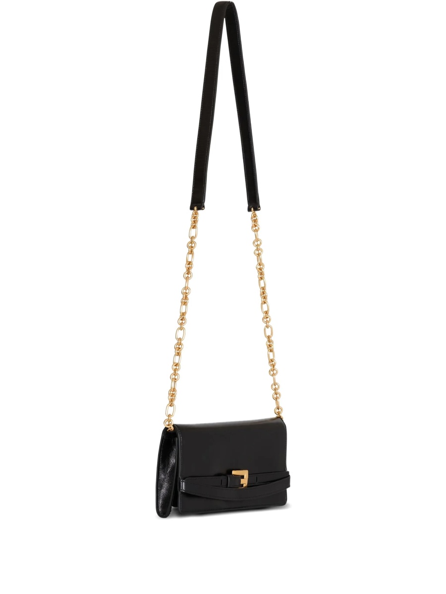 Geanta plic Balmain neagra din piele - Img 3