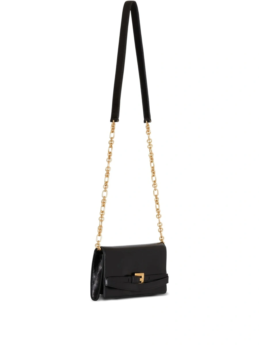 Geanta plic Balmain neagra din piele - Img 3